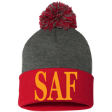 SAF - Pom Pom Knit Cap