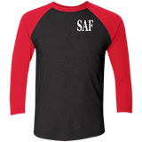 SAF - Tri-Blend 3/4 Sleeve Raglan T-Shirt