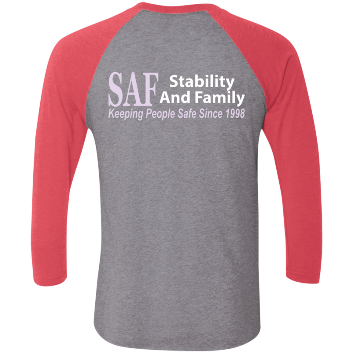 SAF - Tri-Blend 3/4 Sleeve Raglan T-Shirt