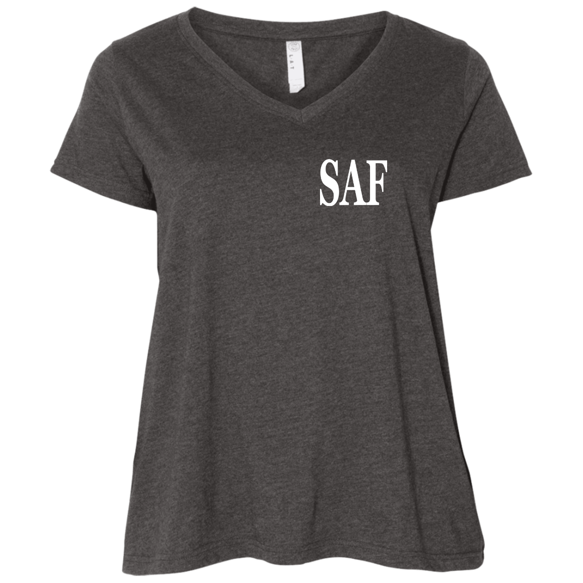 SAF - Ladies' Curvy V-Neck T-Shirt