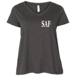 SAF - Ladies' Curvy V-Neck T-Shirt