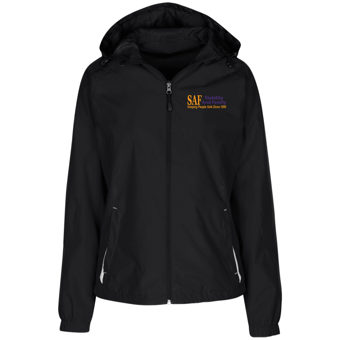 SAF - Ladies' Jersey-Lined Hooded Windbreaker