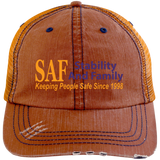 SAF - Distressed Unstructured Trucker Cap