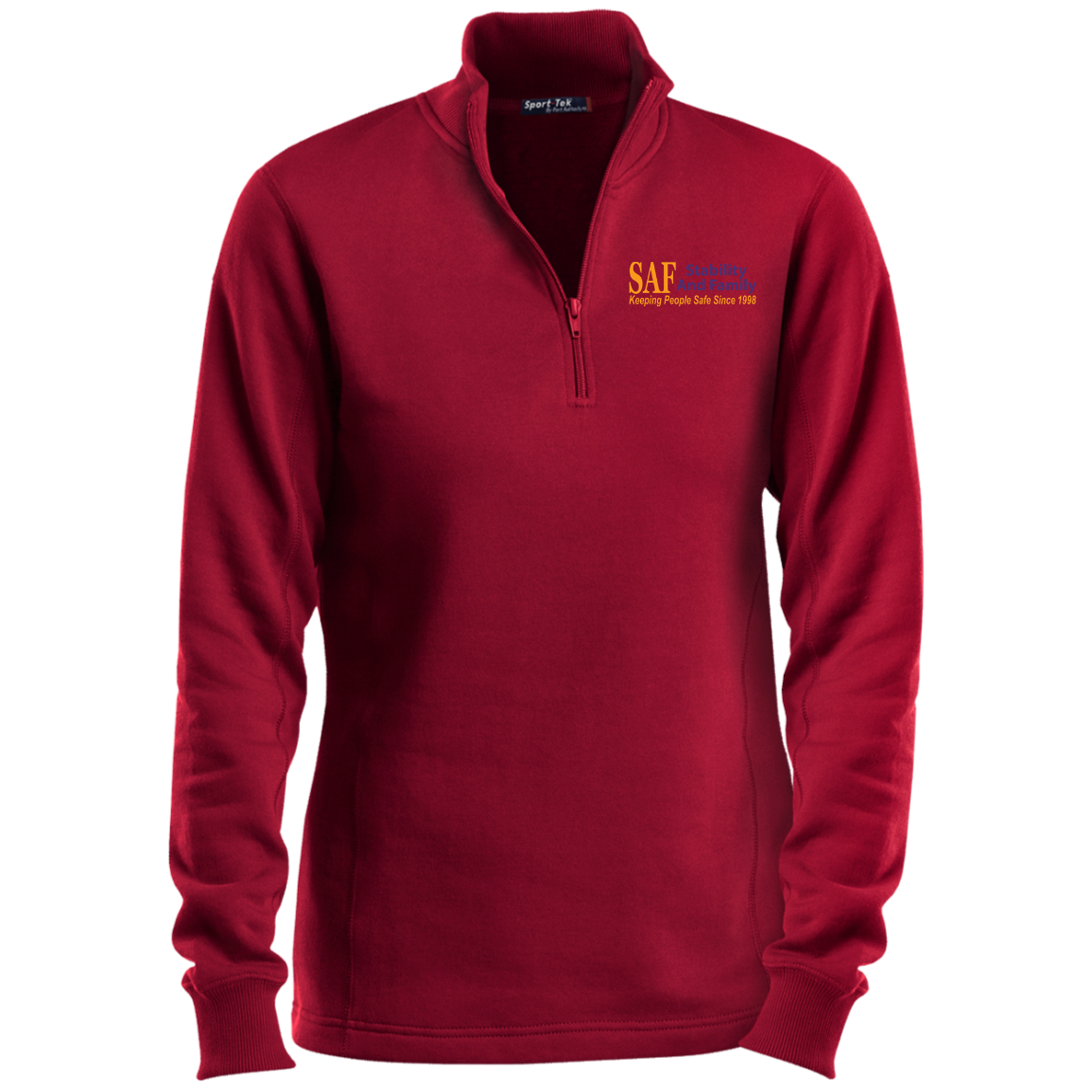 SAF - Ladies' 1/4 Zip Sweatshirt