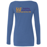 SAF - Ladies' Triblend LS Scoop