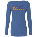 SAF - Ladies' Triblend LS Scoop