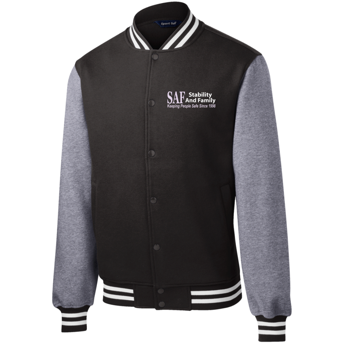 SAF - Champion's Embroidered Fleece Letterman Jacket