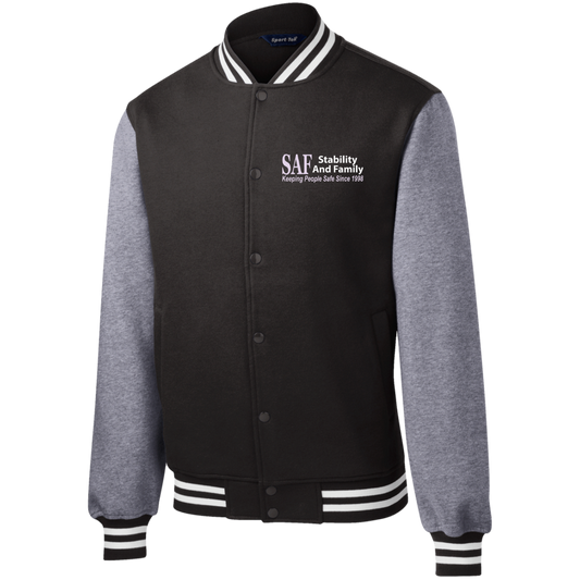 SAF - Champion's Embroidered Fleece Letterman Jacket
