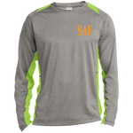 SAF - Long Sleeve Heather Colorblock Performance Tee