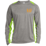 SAF - Long Sleeve Heather Colorblock Performance Tee