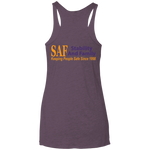 SAF - Ladies' Triblend Racerback Tank