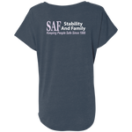 SAF - Ladies' Triblend Dolman Sleeve