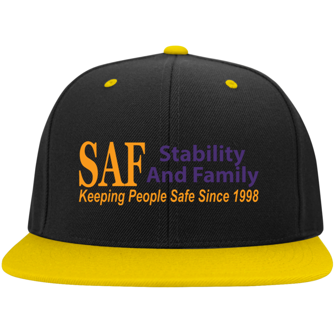 SAF - Flat Bill High-Profile Snapback Hat