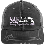 SAF - Distressed Unstructured Trucker Cap