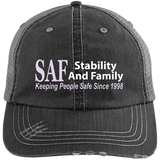 SAF - Distressed Unstructured Trucker Cap