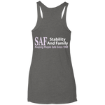 SAF - Ladies' Triblend Racerback Tank