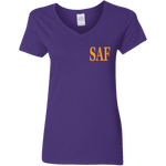 SAF - Ladies' 5.3 oz. V-Neck T-Shirt
