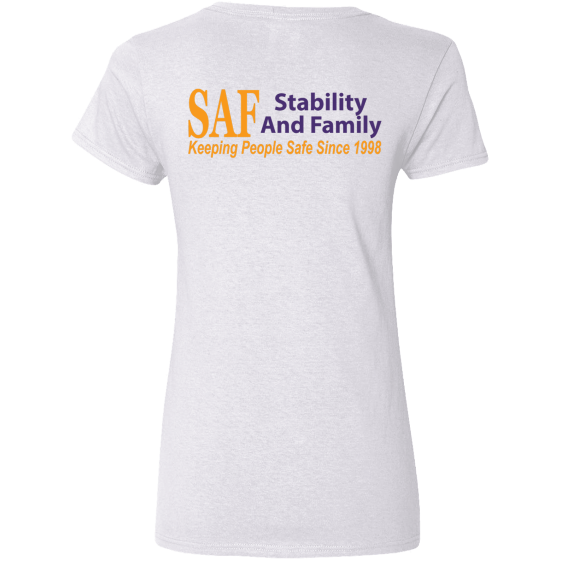 SAF - Ladies' 5.3 oz. V-Neck T-Shirt