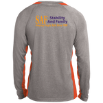 SAF - Long Sleeve Heather Colorblock Performance Tee
