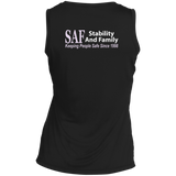 SAF - Ladies' Sleeveless V-Neck Performance Tee