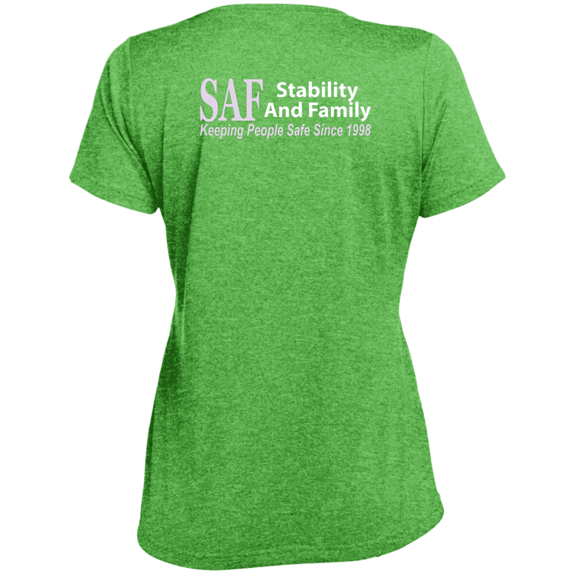 SAF - Ladies' Heather Scoop Neck Performance Tee