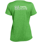 SAF - Ladies' Heather Scoop Neck Performance Tee