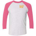 SAF - Tri-Blend 3/4 Sleeve Raglan T-Shirt