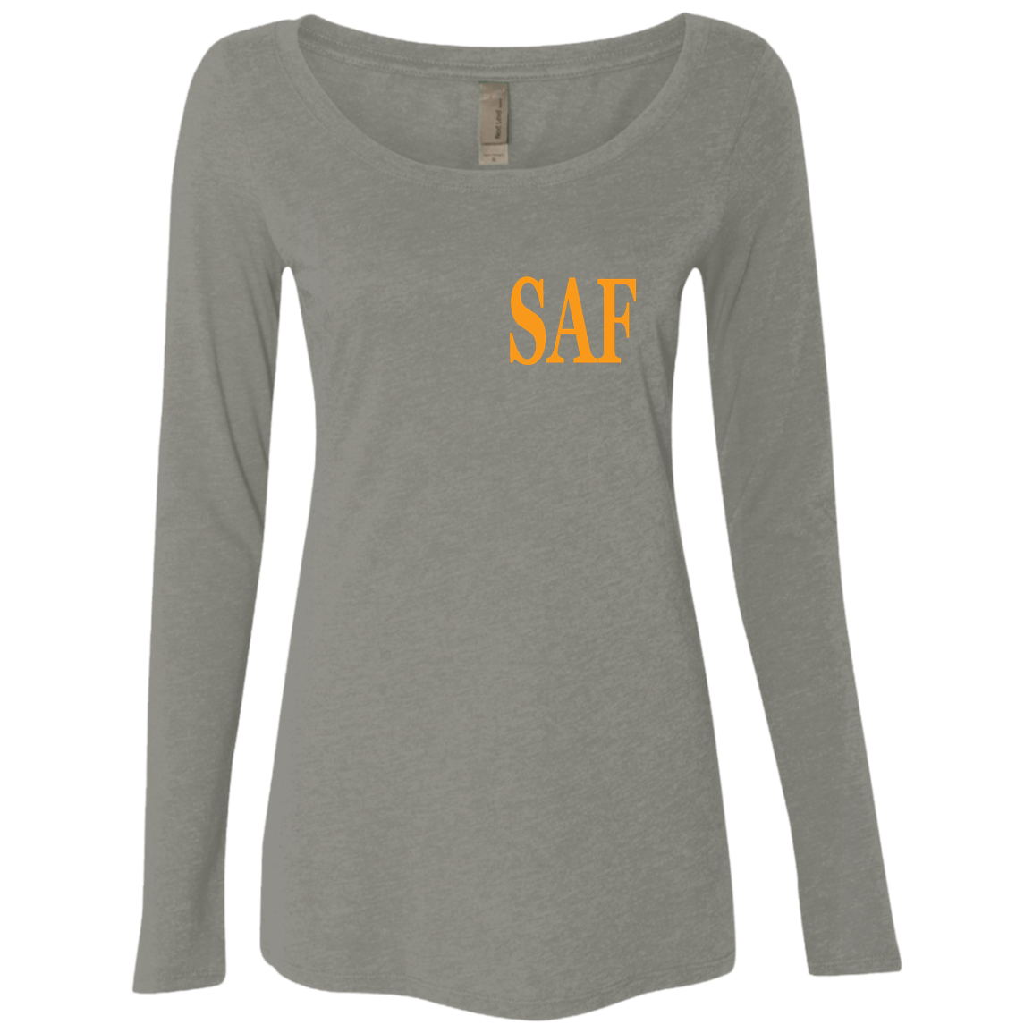 SAF - Ladies' Triblend LS Scoop