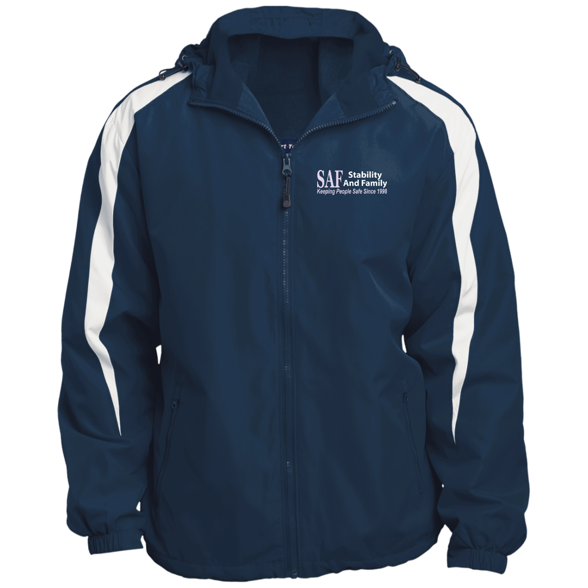 SAF - Fleece Lined Colorblocked Hooded Jacket