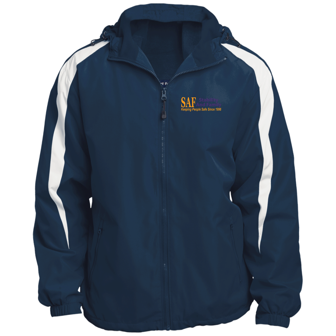 SAF - Fleece Lined Colorblocked Hooded Jacket