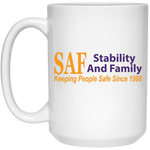 SAF - 15 oz. White Mug