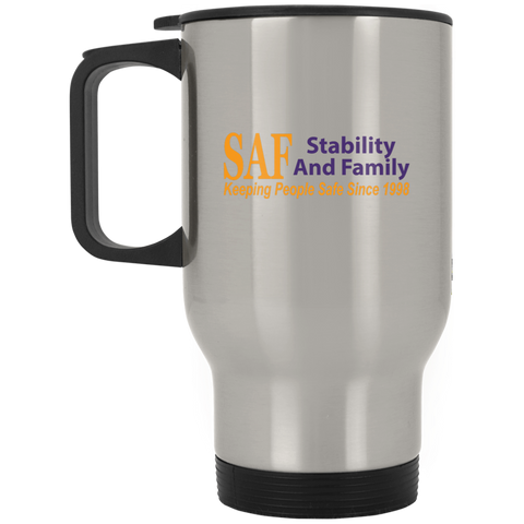 SAF - Silver Stainless Travel Mug