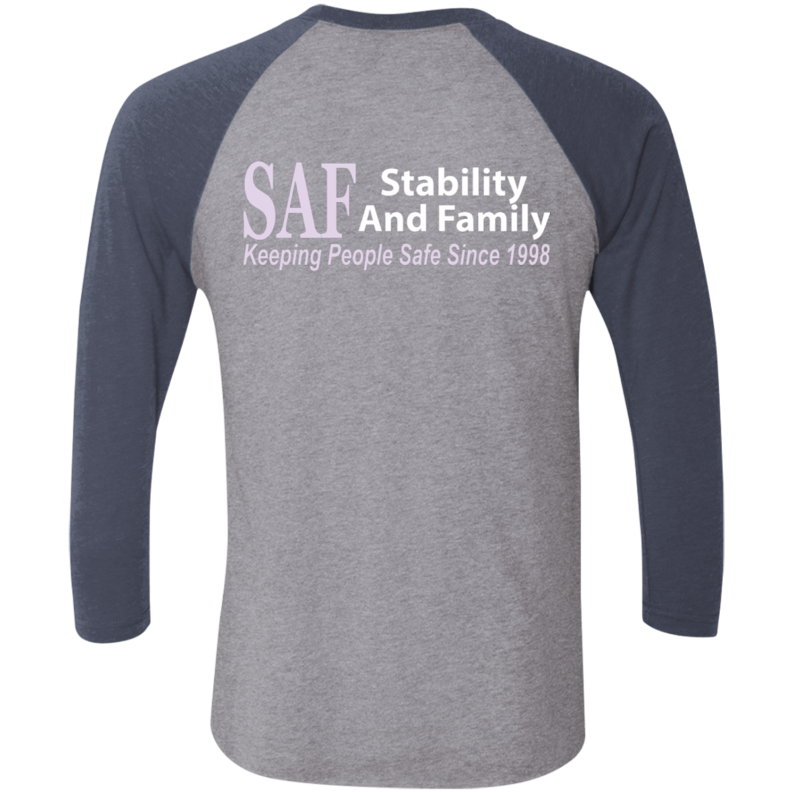 SAF - Tri-Blend 3/4 Sleeve Raglan T-Shirt