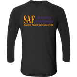 SAF - Tri-Blend 3/4 Sleeve Raglan T-Shirt