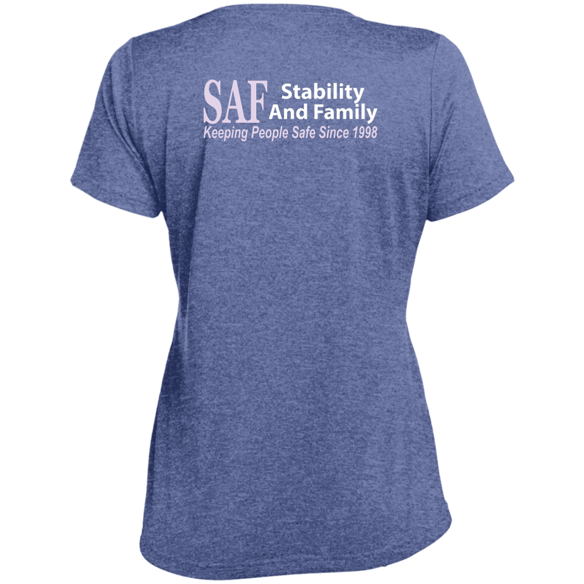 SAF - Ladies' Heather Scoop Neck Performance Tee
