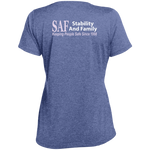SAF - Ladies' Heather Scoop Neck Performance Tee