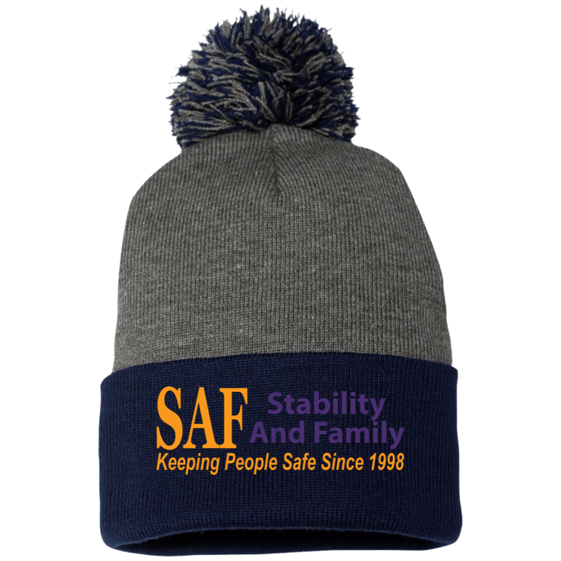 SAF - Pom Pom Knit Cap