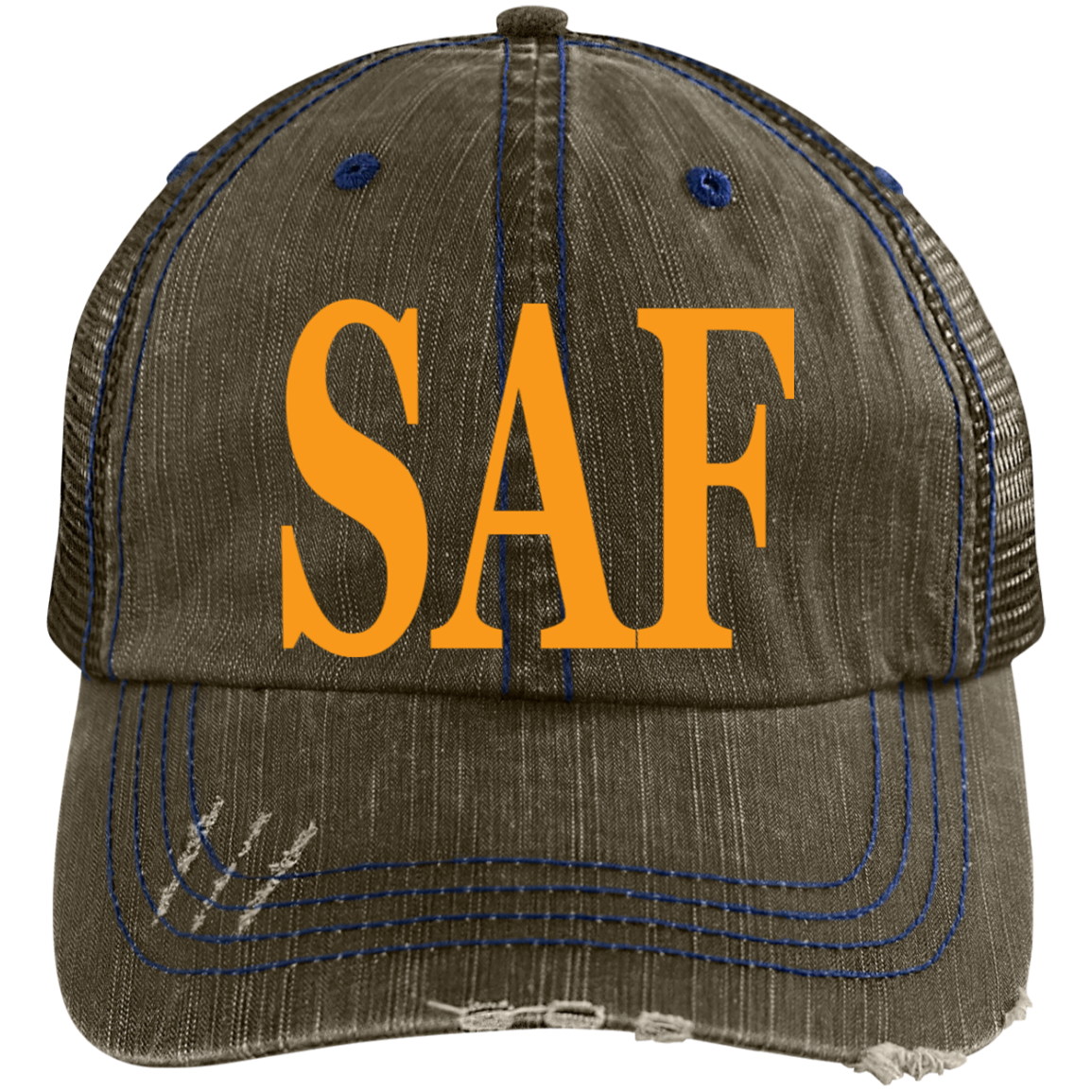 SAF - Distressed Unstructured Trucker Cap