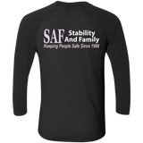 SAF - Tri-Blend 3/4 Sleeve Raglan T-Shirt