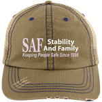 SAF - Distressed Unstructured Trucker Cap