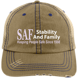 SAF - Distressed Unstructured Trucker Cap