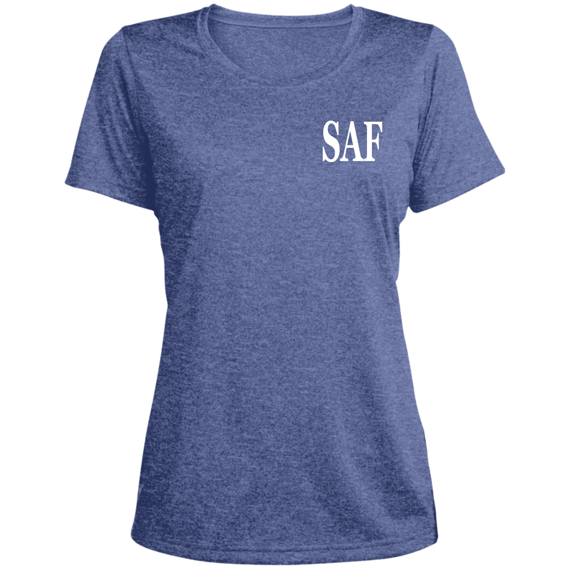 SAF - Ladies' Heather Scoop Neck Performance Tee