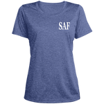 SAF - Ladies' Heather Scoop Neck Performance Tee