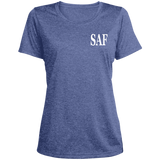 SAF - Ladies' Heather Scoop Neck Performance Tee