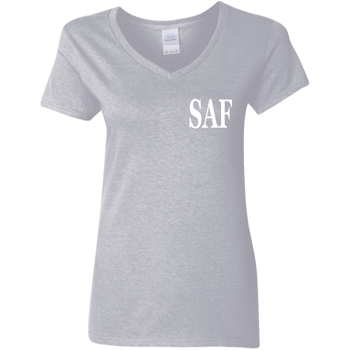 SAF - Ladies' 5.3 oz. V-Neck T-Shirt
