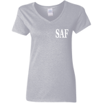 SAF - Ladies' 5.3 oz. V-Neck T-Shirt