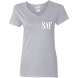 SAF - Ladies' 5.3 oz. V-Neck T-Shirt
