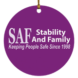 SAF - Circle Ornament