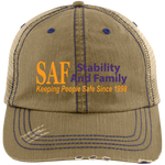 SAF - Distressed Unstructured Trucker Cap