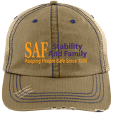 SAF - Distressed Unstructured Trucker Cap